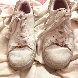 Ted Baker "Astrina" White Leather Women's Sneakers